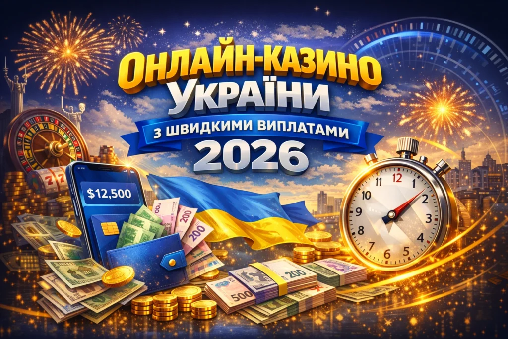 Онлайн казино України з швидкими виплатами у 2026 році — рейтинг ліцензованих платформ
